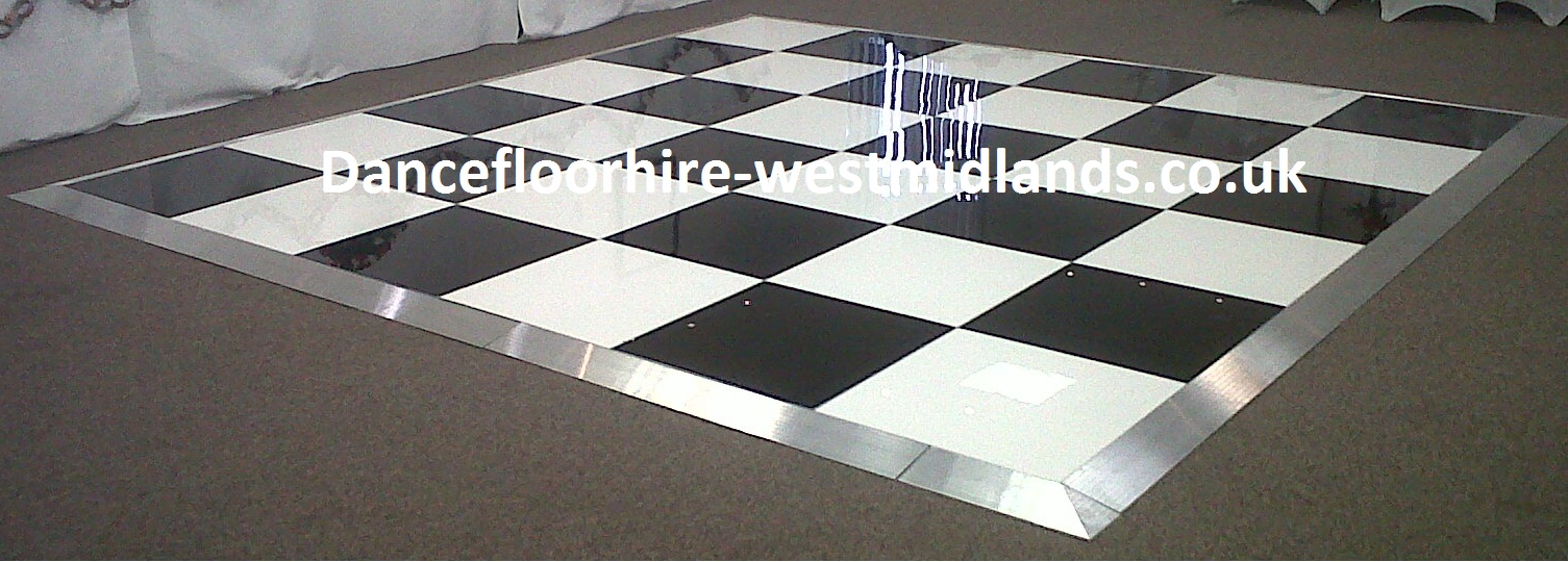 Black & White Dance floor hire