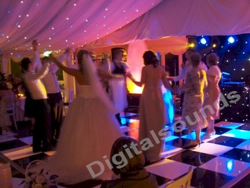 wedding reception disco moxall hall